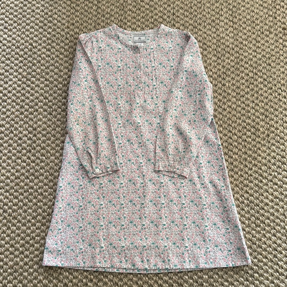 Little girls floral long sleeve nightgown
